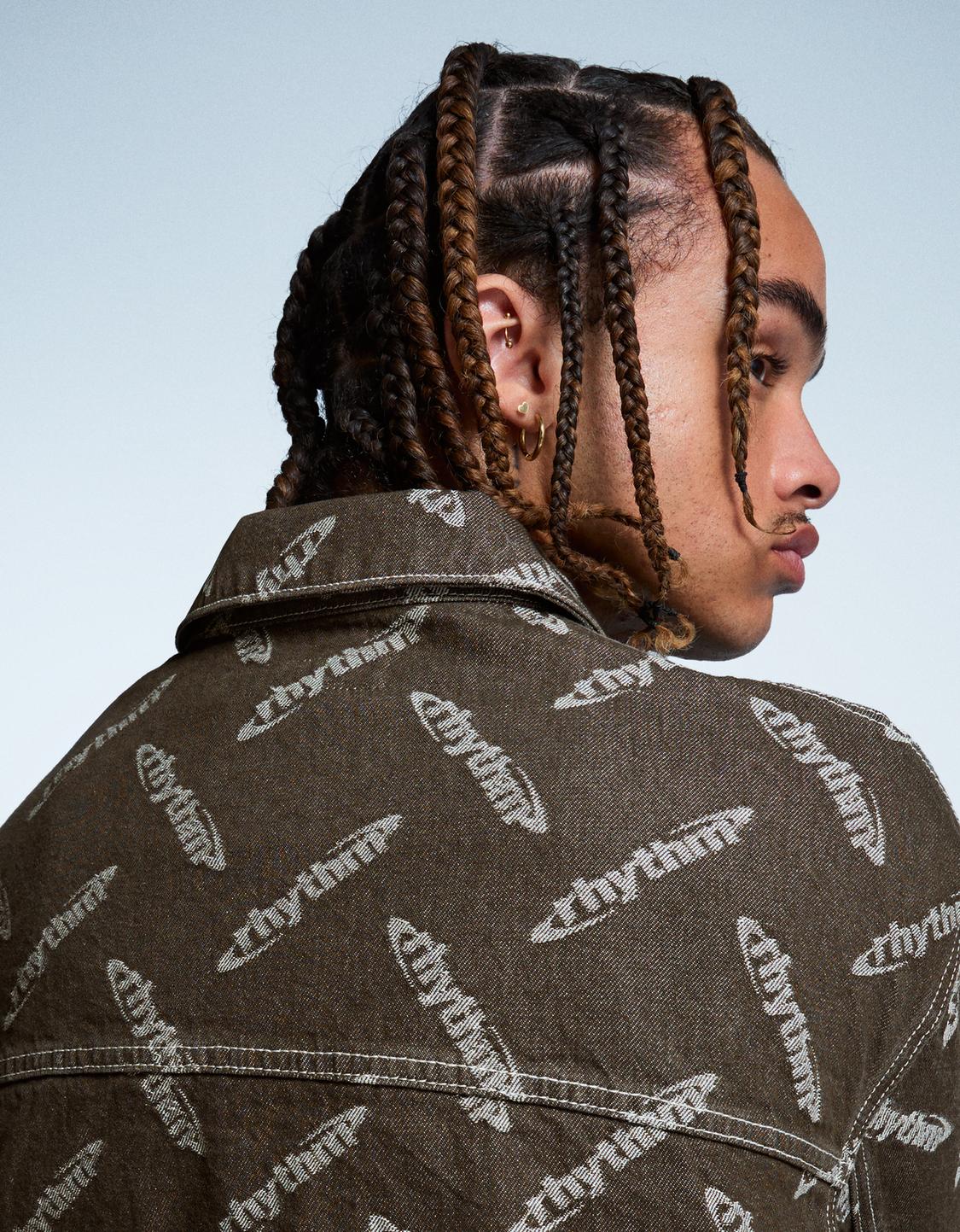 Jacquard denim jacket