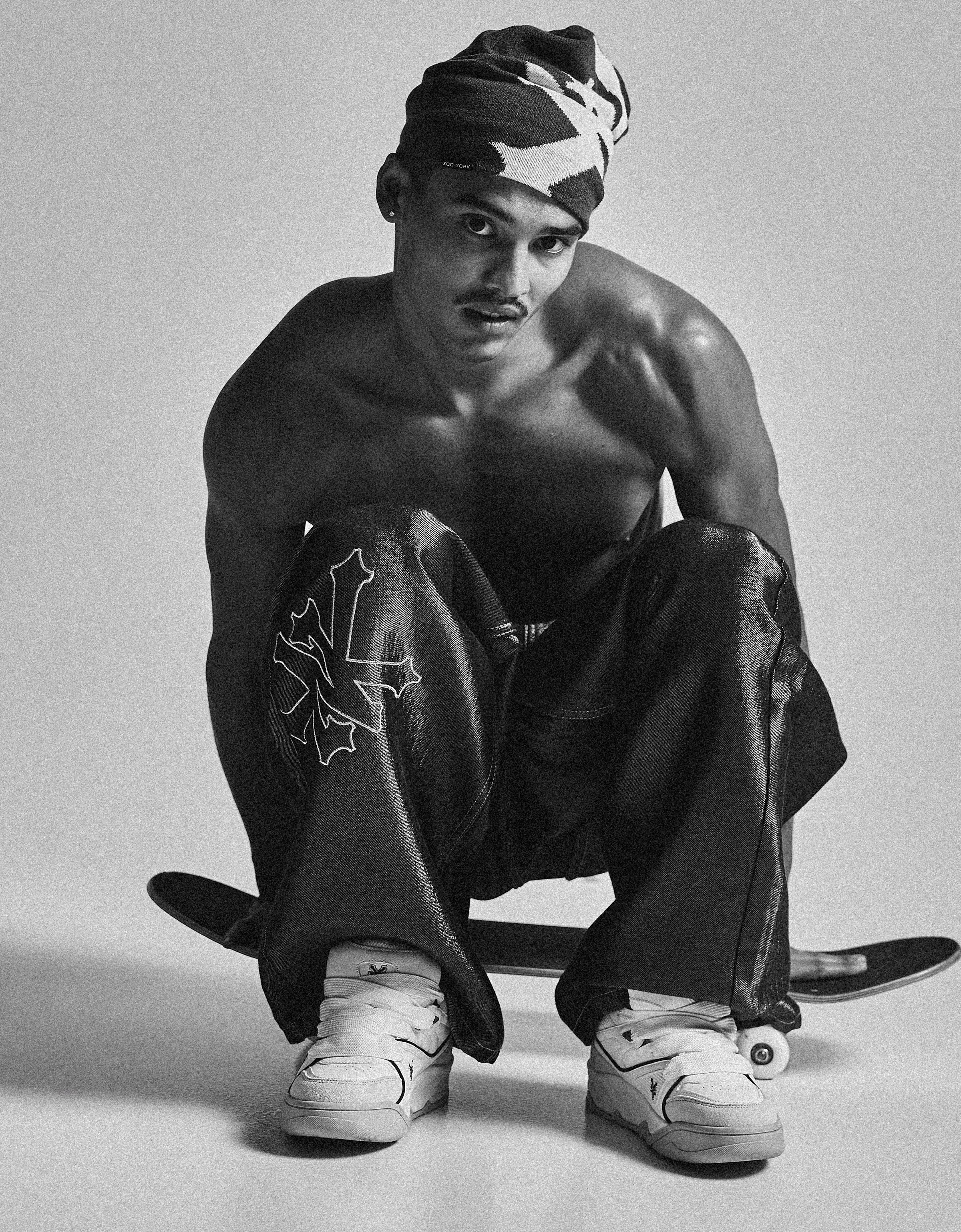 ZOO YORK SKATE TRAINERS — WHITE