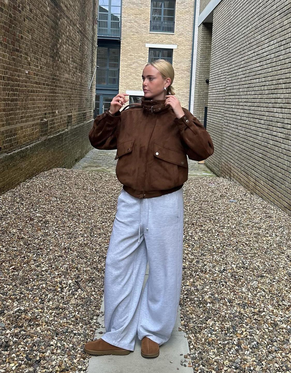 Plush barrel trousers