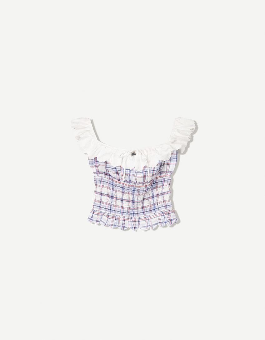 Hello Kitty top and shorts set-Blue-2
