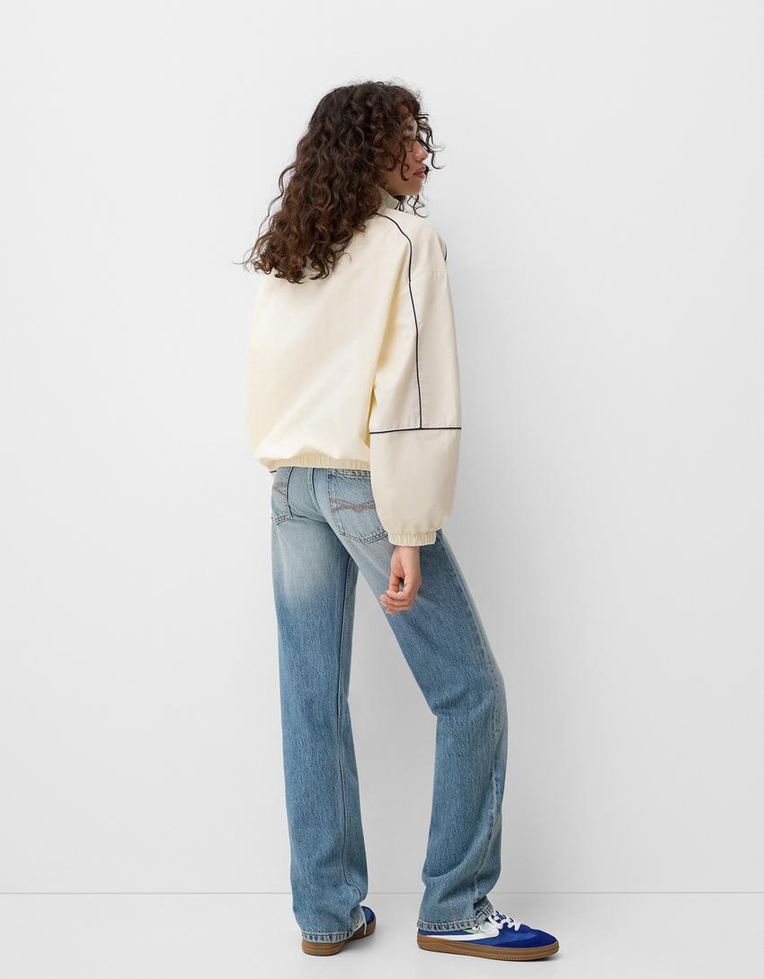 Sudadera Capucha Bershka Sudadera Que Brilla En La Oscuridad Geacă