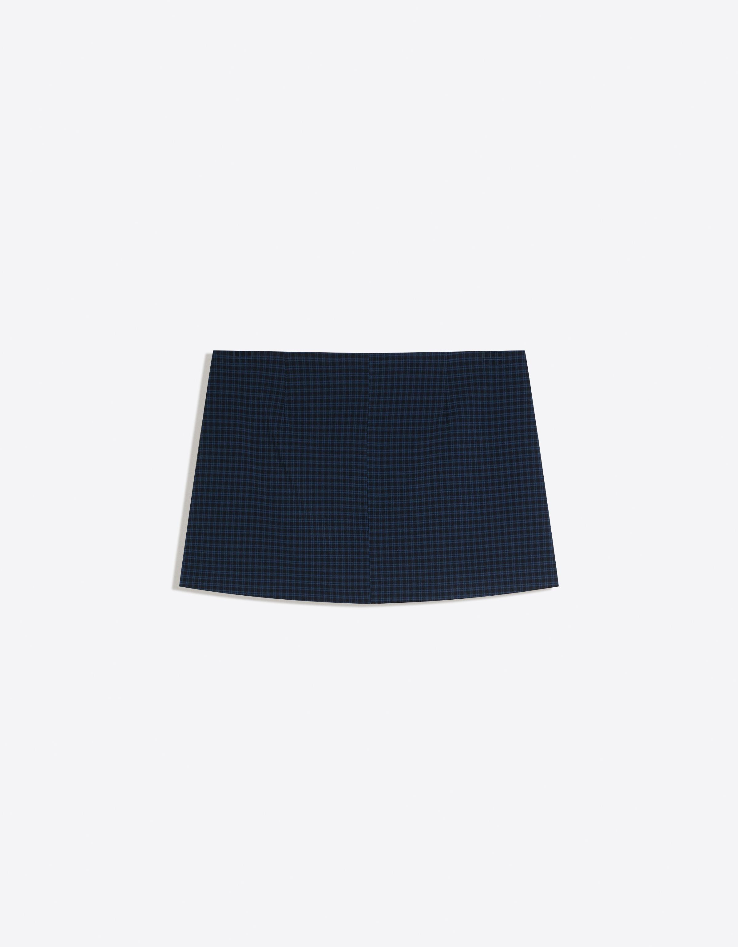 Mini skort with buckle