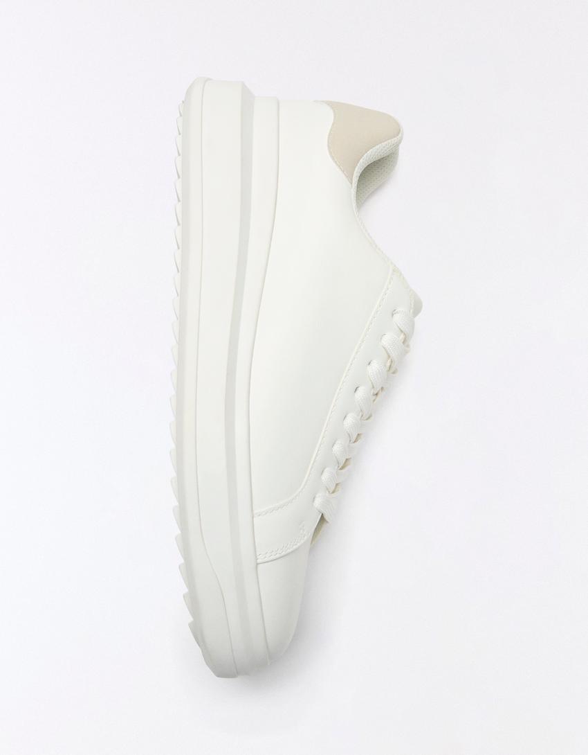 Baskets volume-Blanc