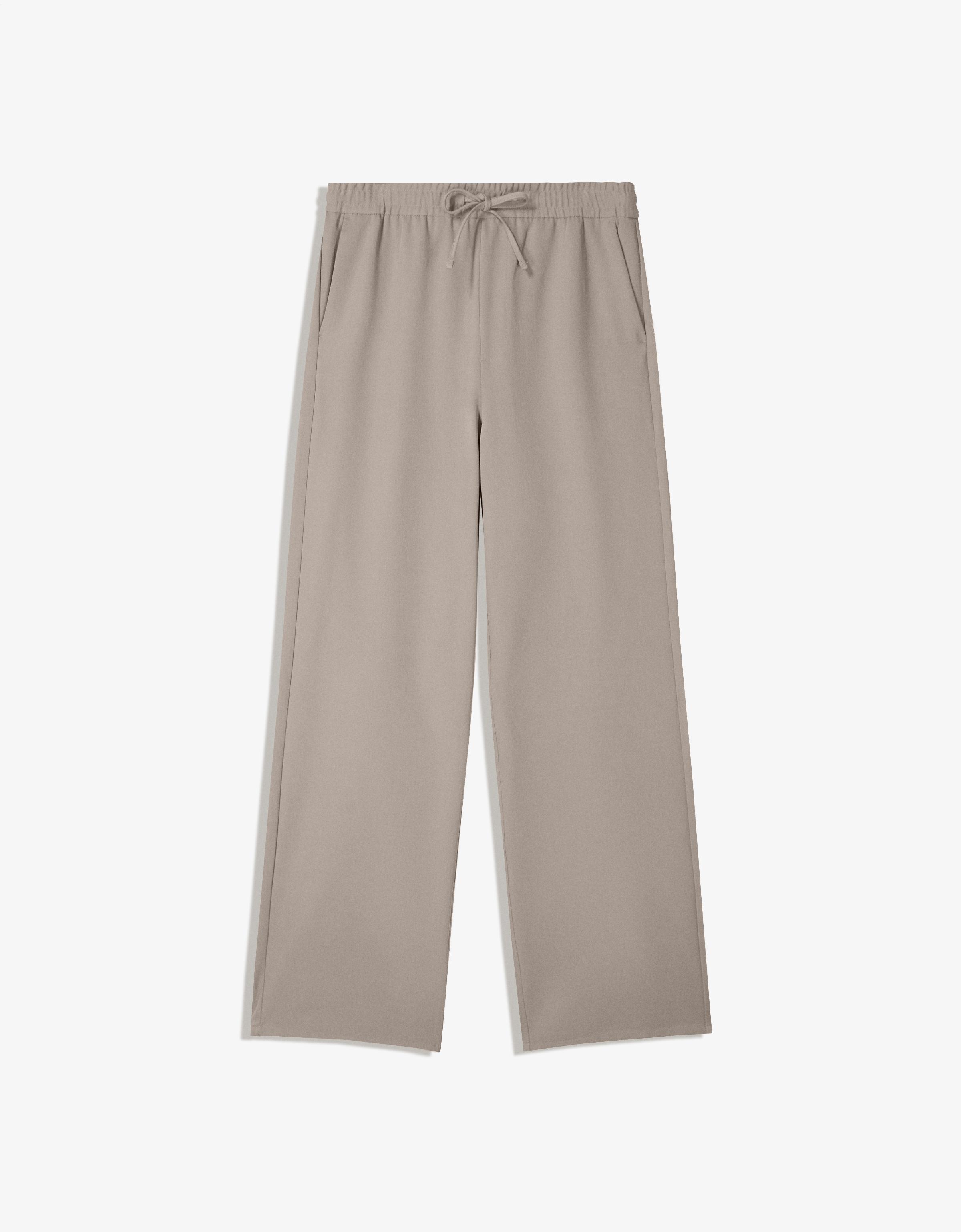 Straight-fit tailored jogging trousers