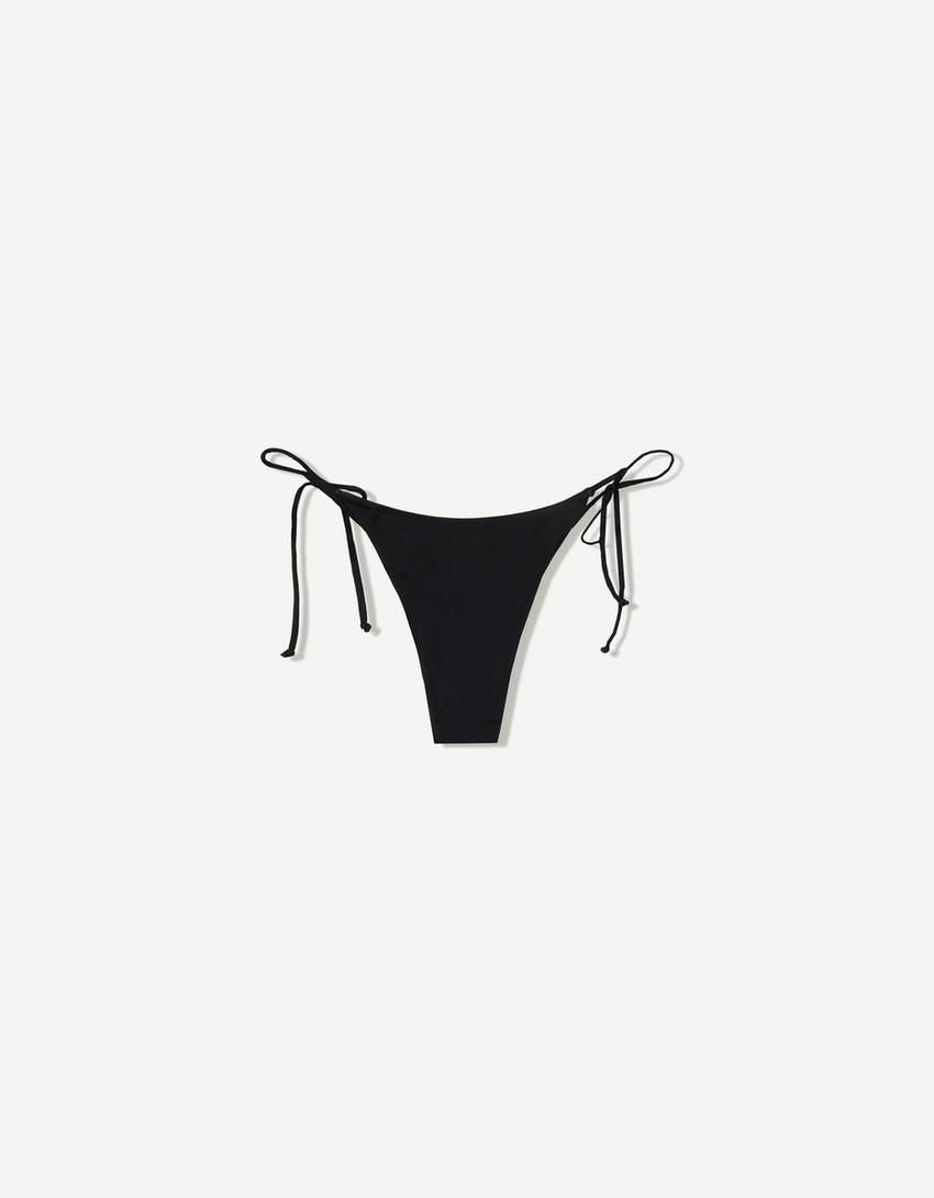 Üçgen bikini altı-Siyah-4