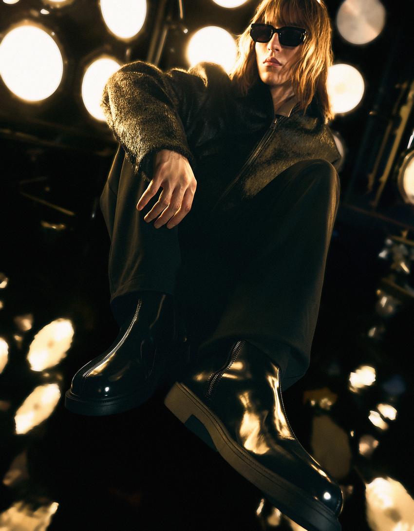 Elegante Stiefelette-Schwarz