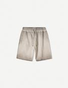 Faded waffle-knit Bermuda shorts