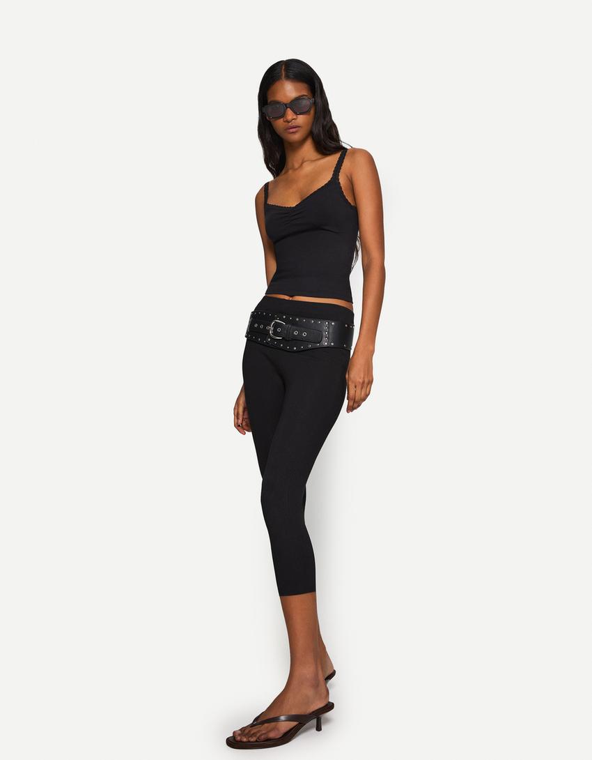 Top spalline pizzo-Nero-2