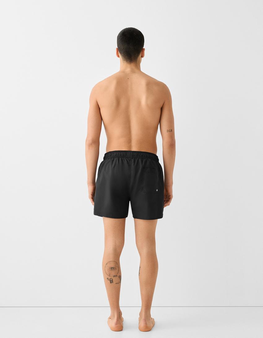 Short swimming trunks-Black-2
