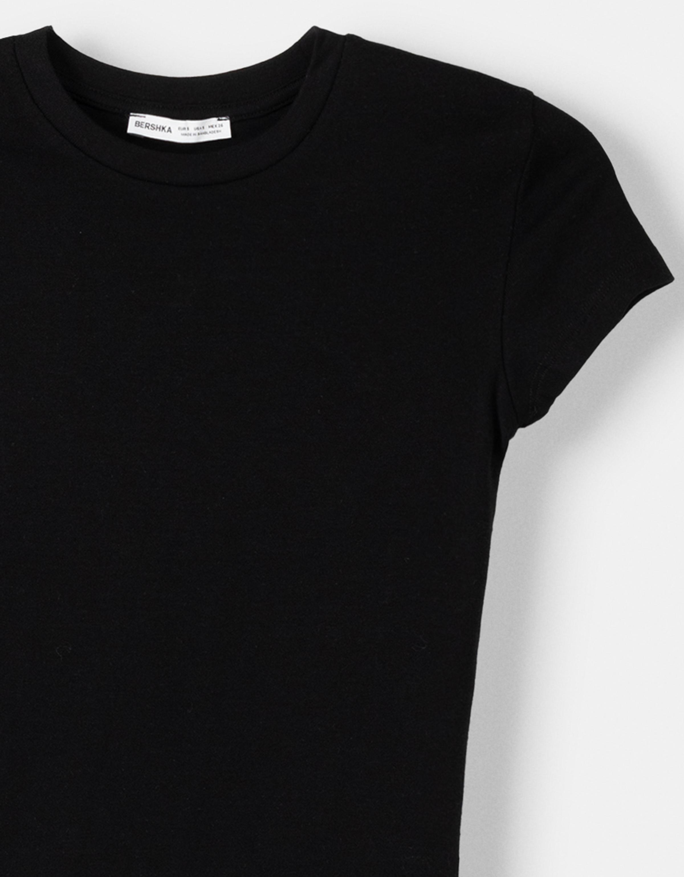 Kısa kollu bisiklet yaka tişört - Görsel 467