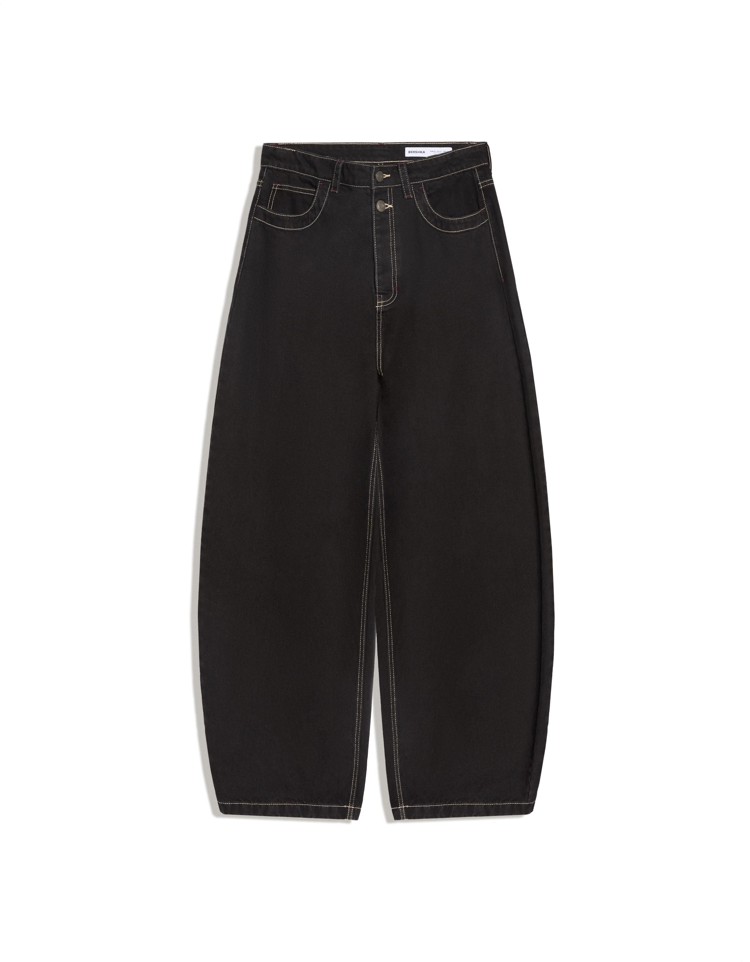 Barrel fit jeans — Black