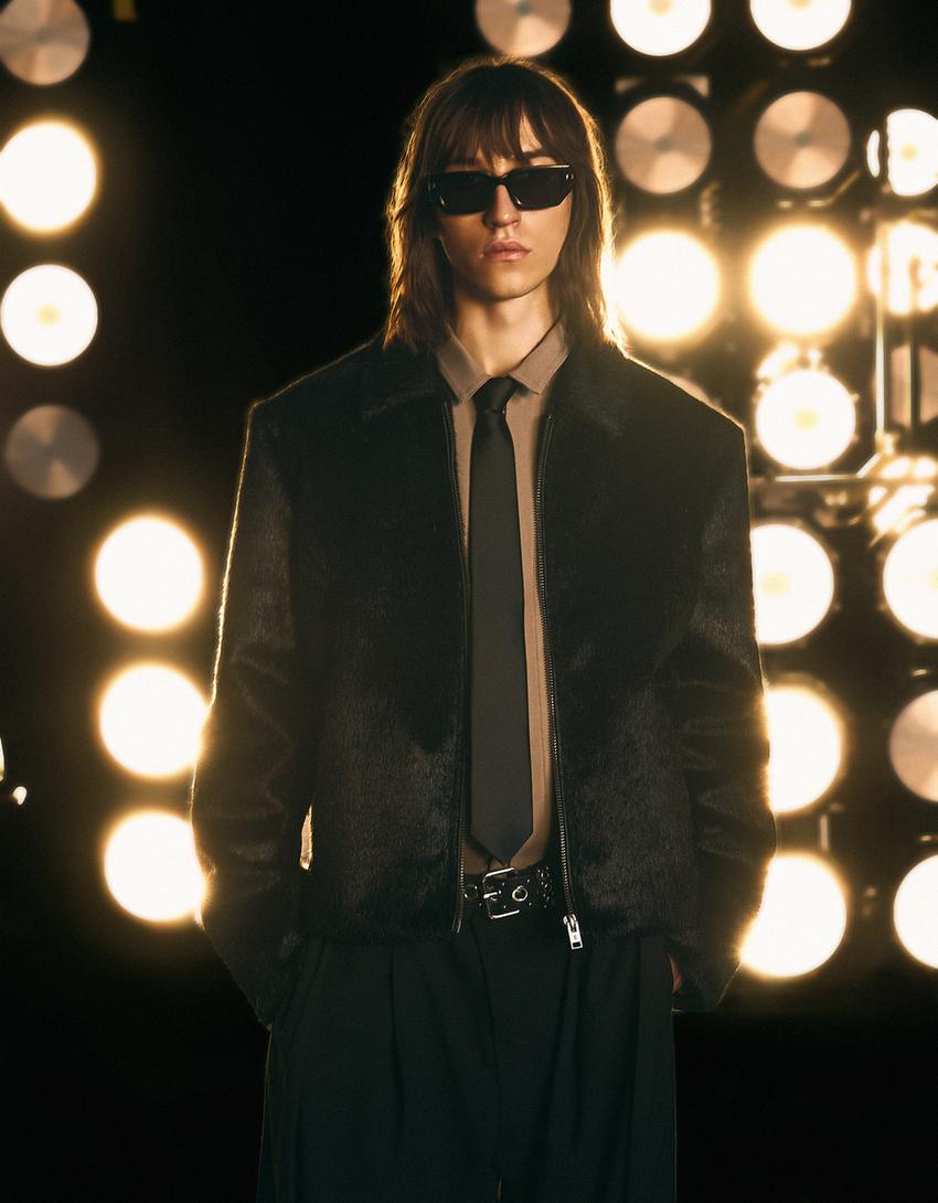 Gafas sol hexagonal-Negro