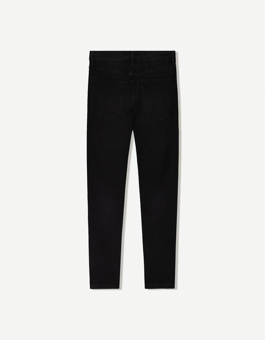 Carrotjeans Risse-Schwarz-1
