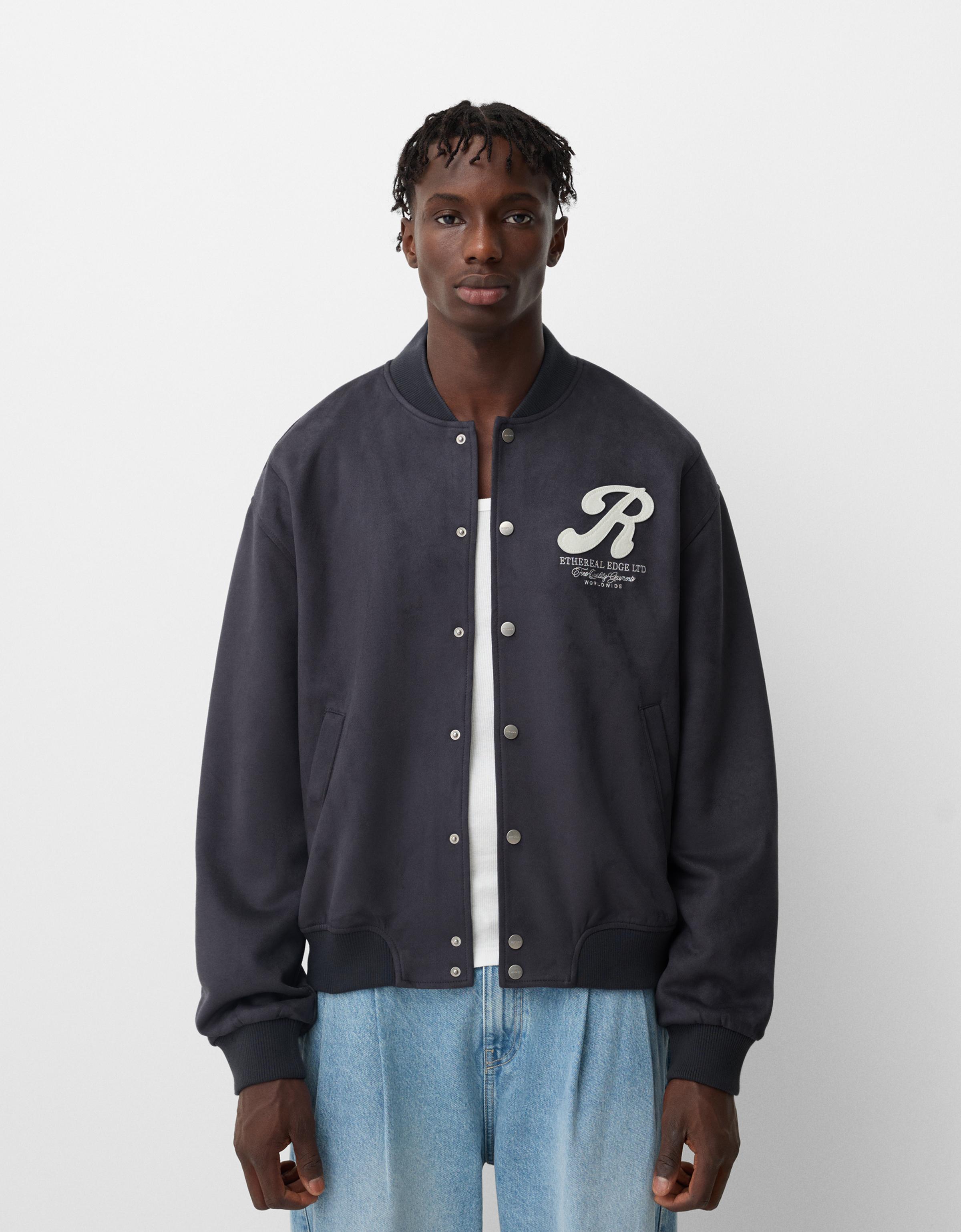 Varsity bomber jacket Men Bershka