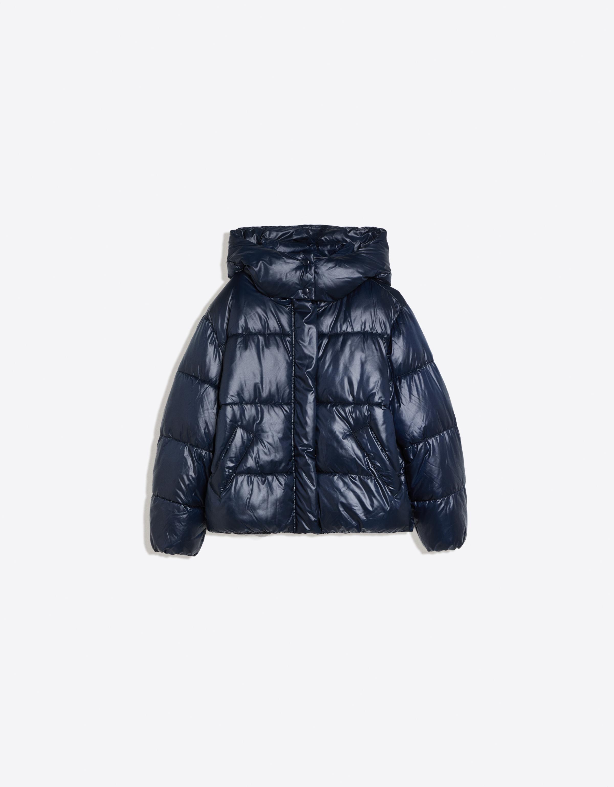 Bershka Oversize kapüşonlu şişme ceket