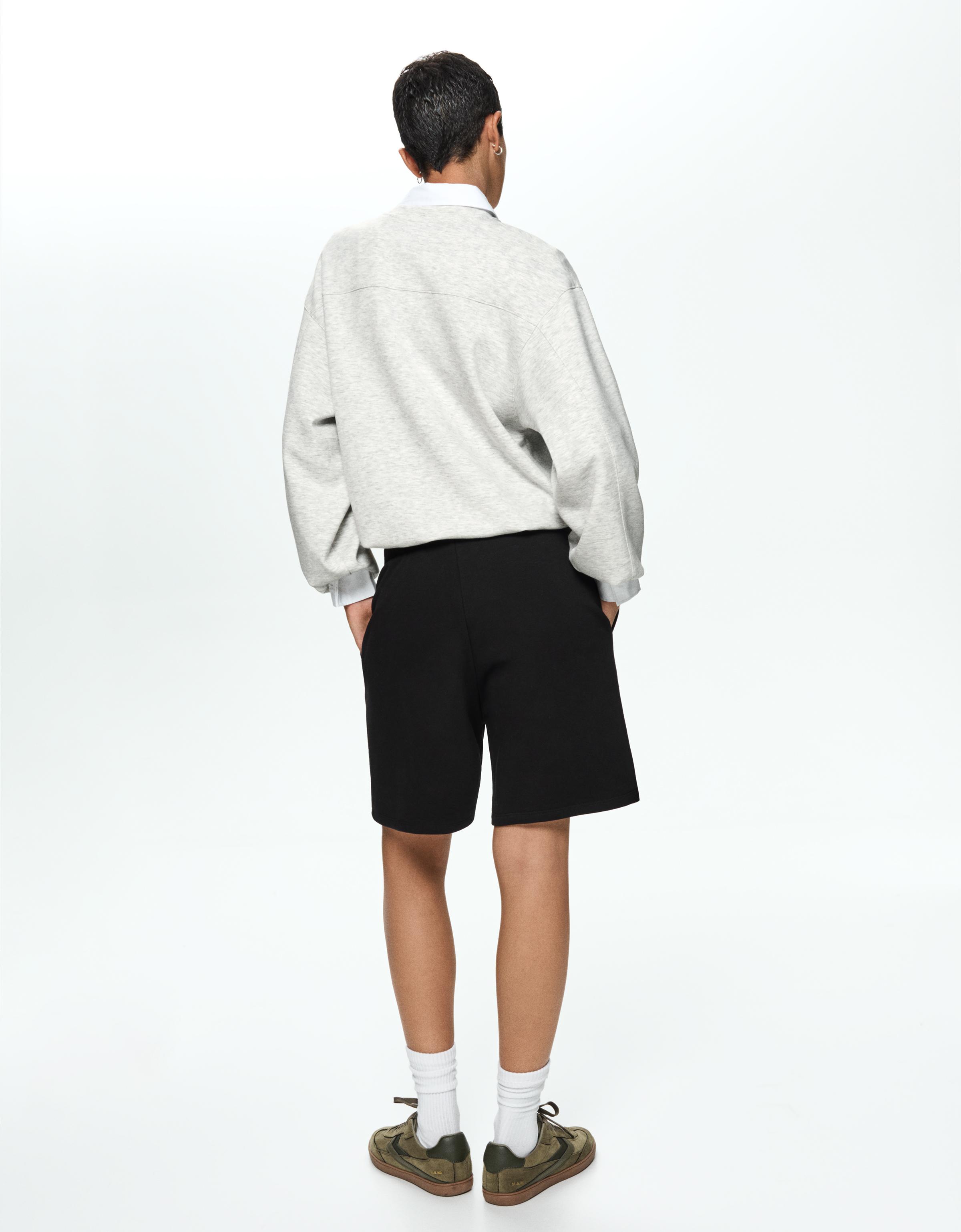Oversize round neck sweatshirt — Grey