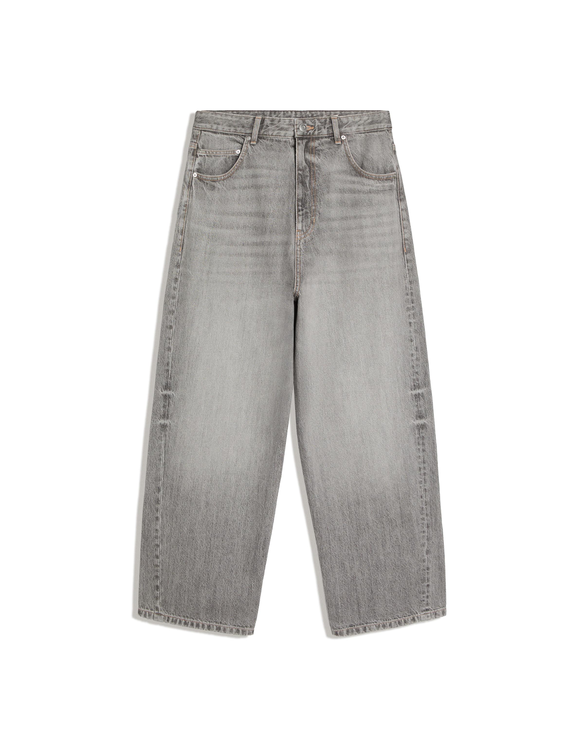 Embroidered neobarrel jeans — Grey