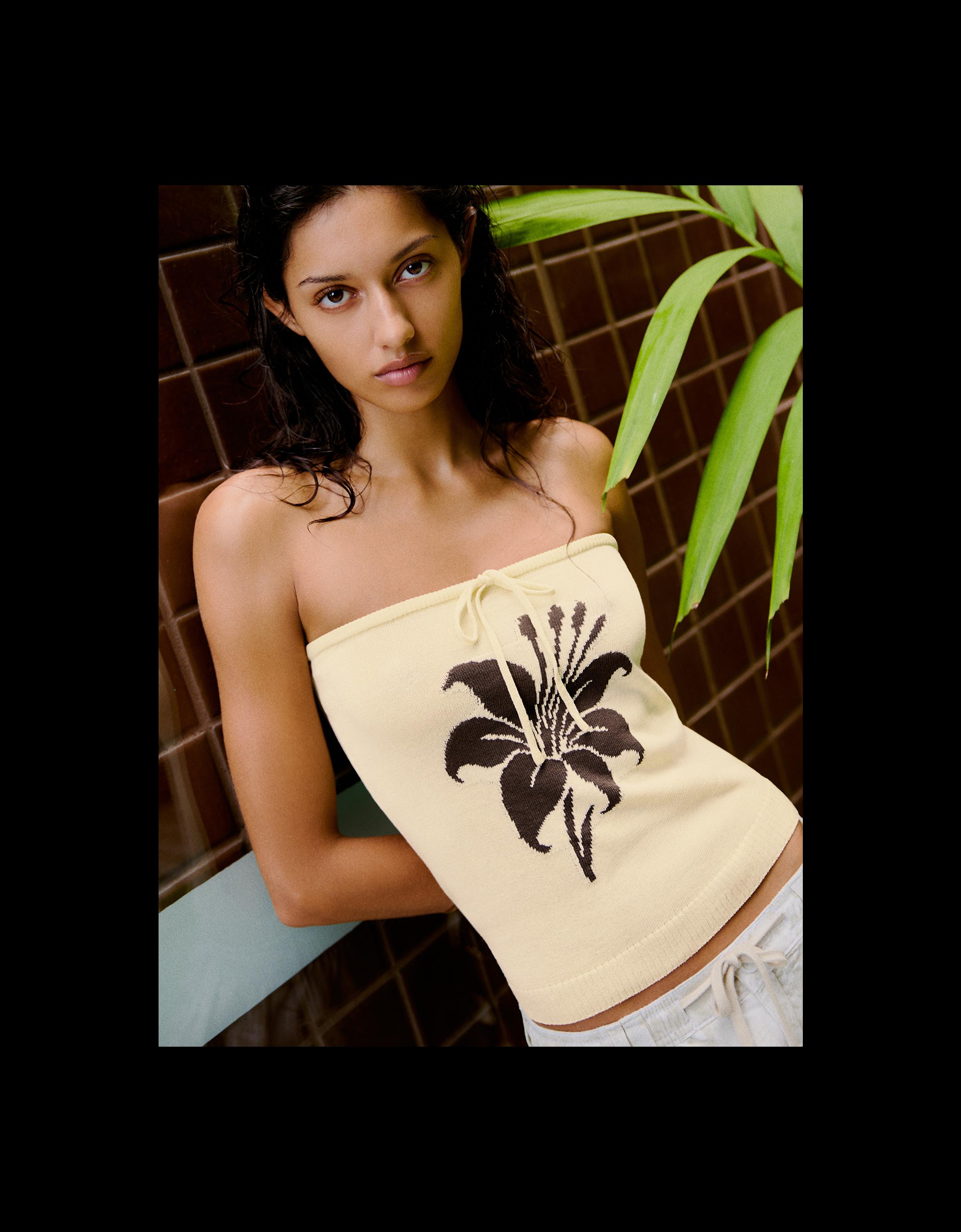 Baskılı bandeau top - Görsel 18