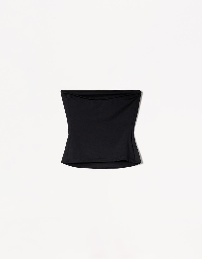Top bandeau-Noir