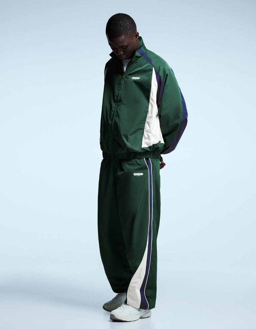 Pantalón superbaggy técnico sport-Verde