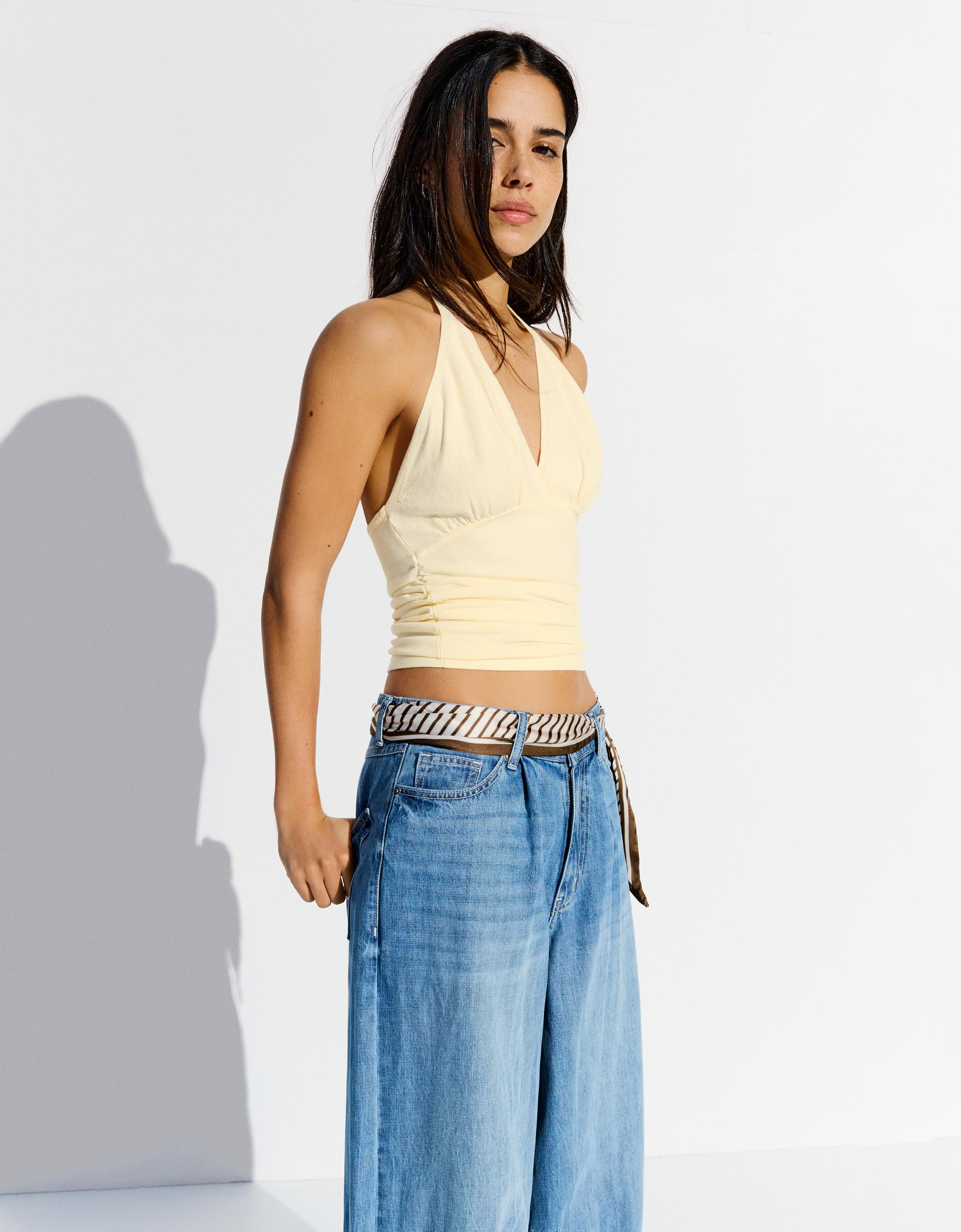 Büzgülü halter top - Görsel 49