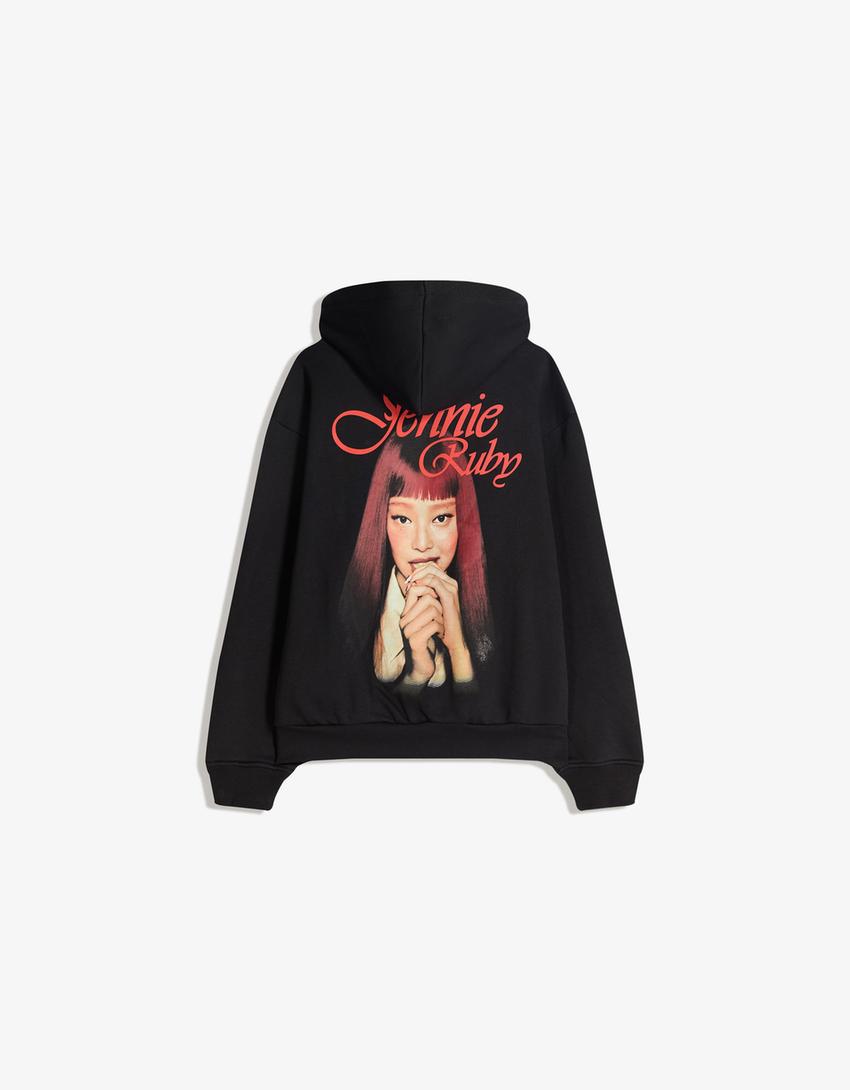 Suadoiro Jenny Ruby capucha print-Negro