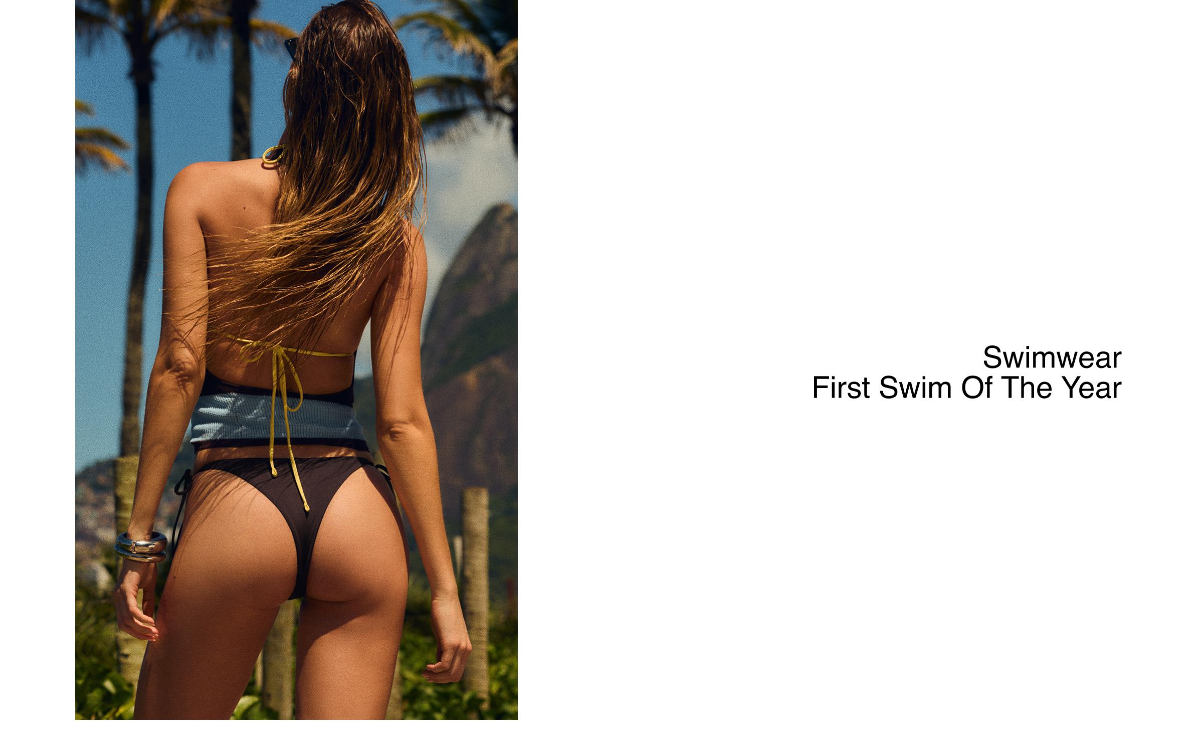 Tie bikini bottoms — Brown