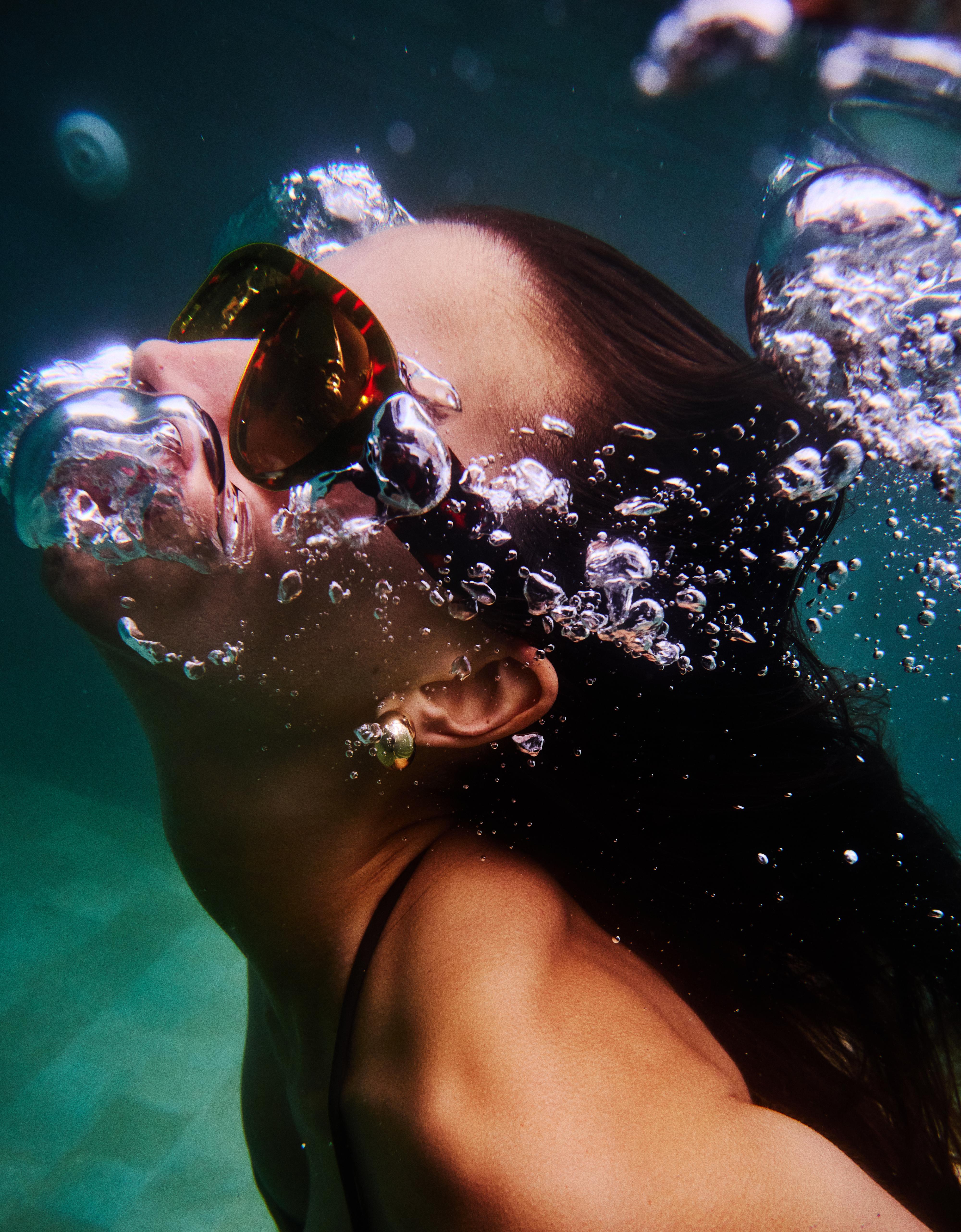 Acetate sunglasses — Brown