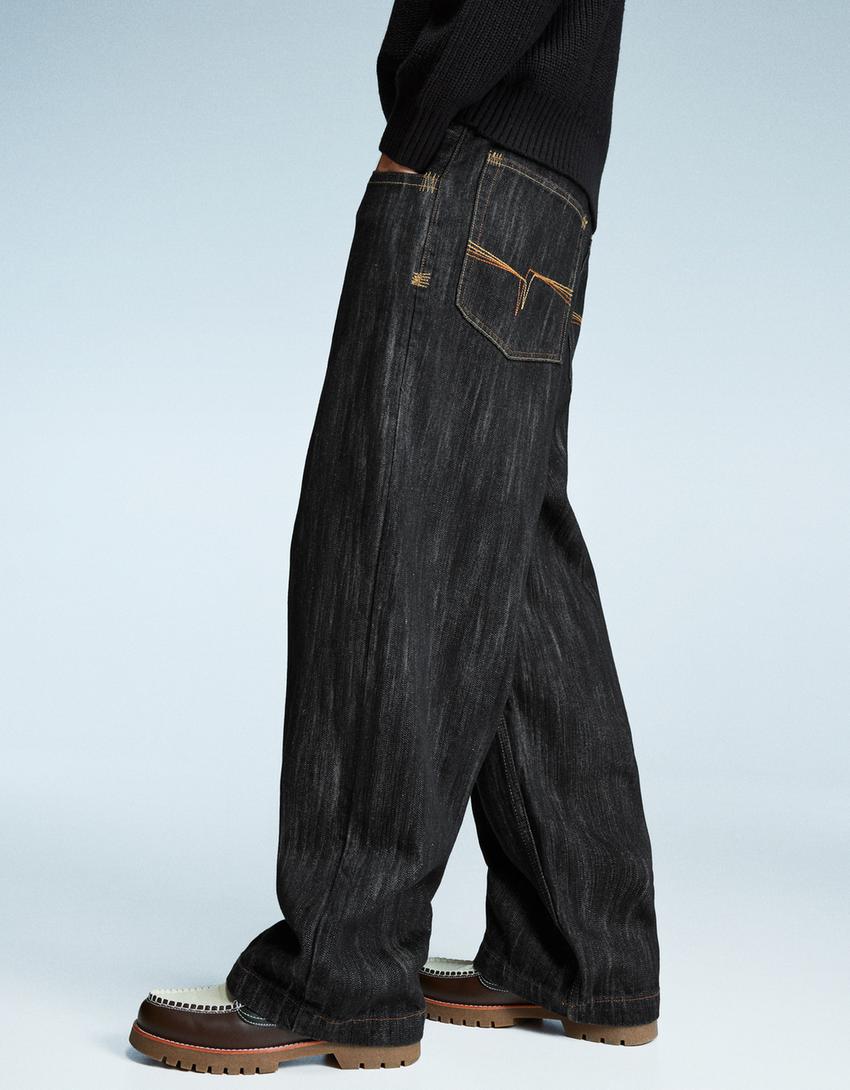 Super baggy jeans-Black-2