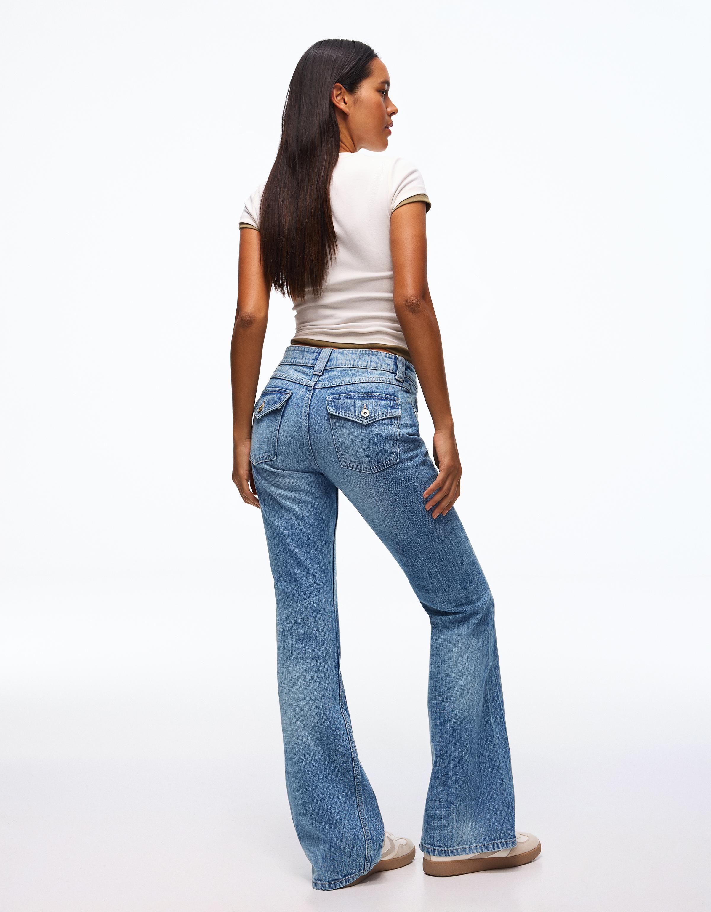 Düşük bel baggy fit çan jean - Görsel 61