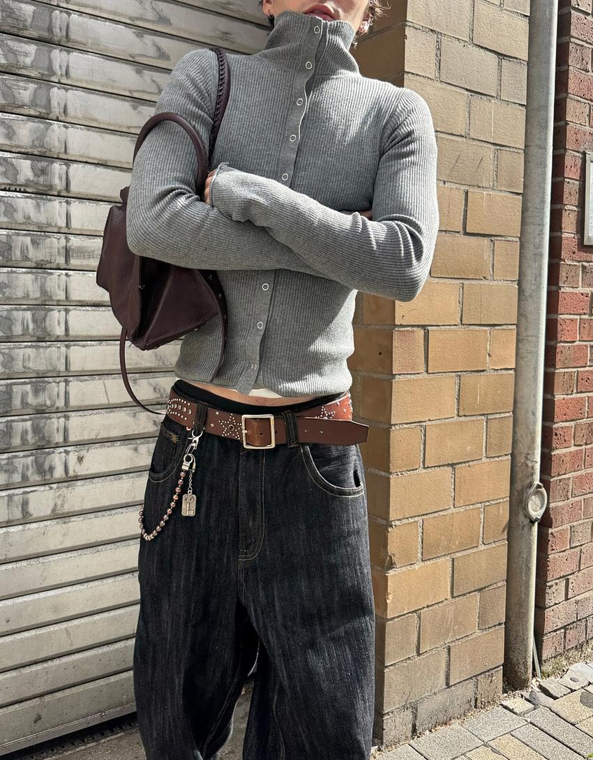 Super baggy fit jean-Siyah