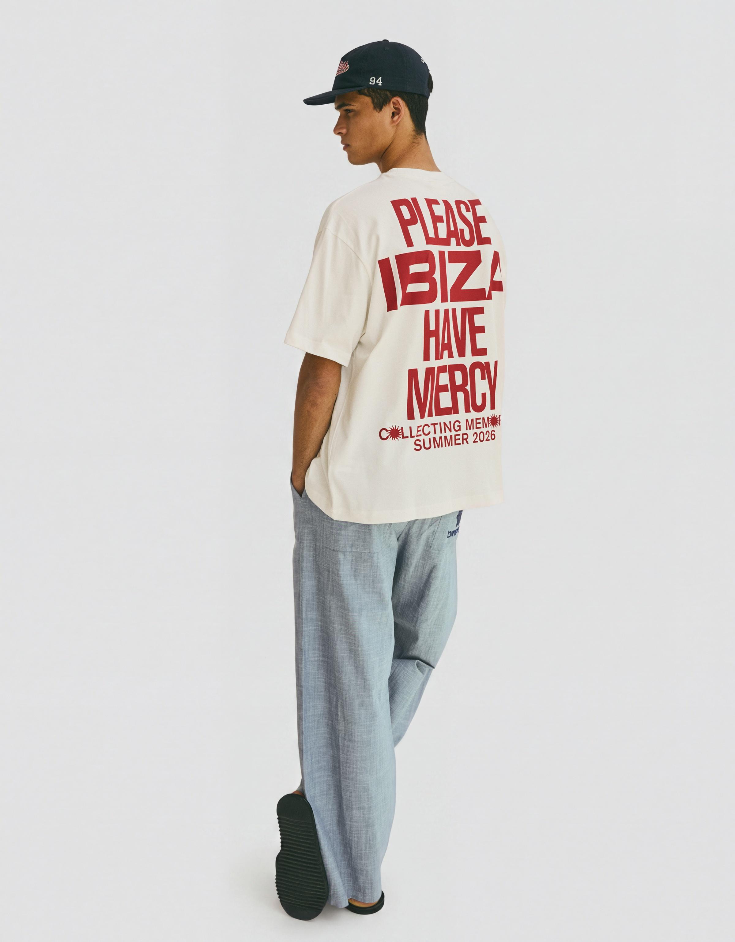 Short sleeve print T-shirt — White