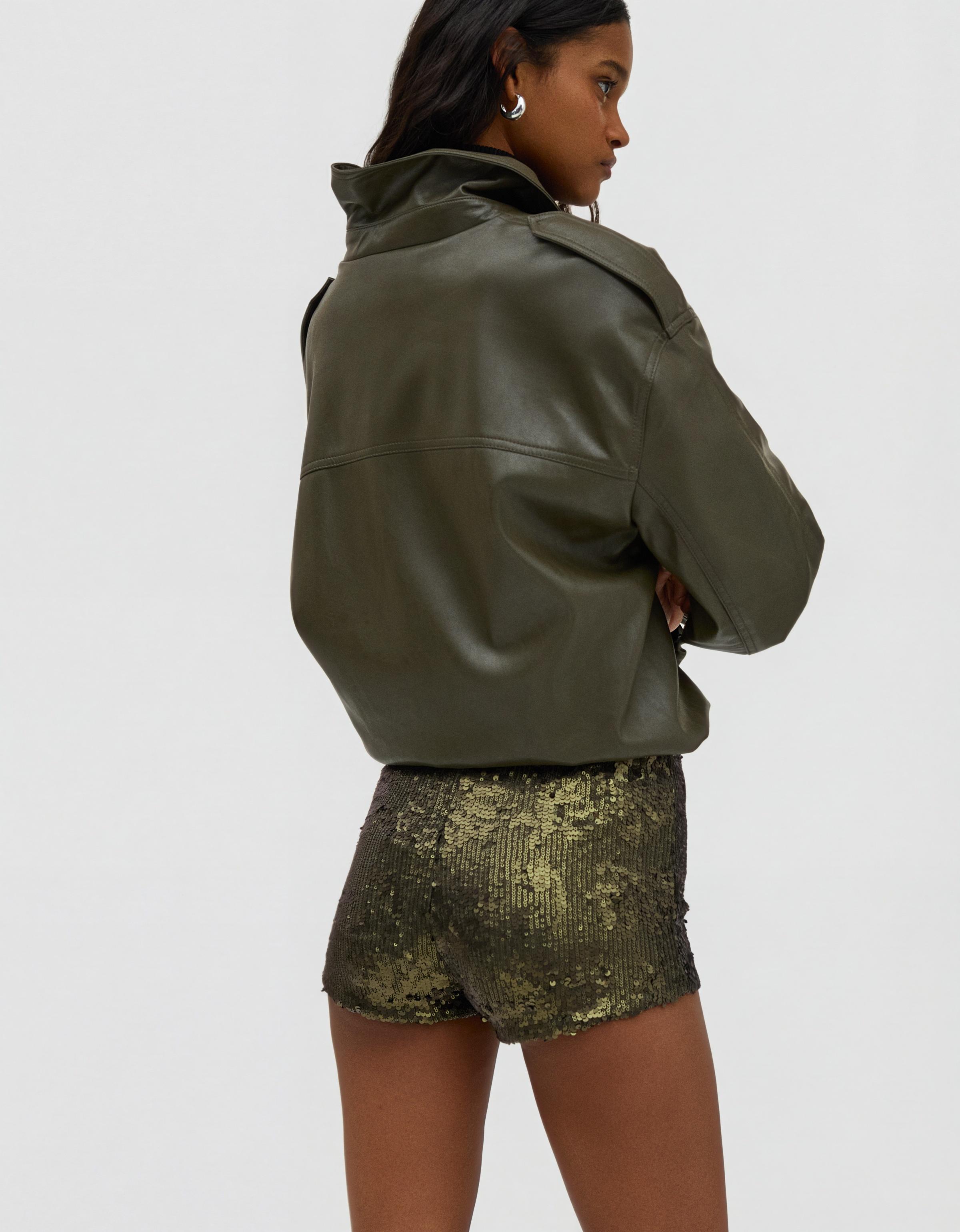 Pullu mini şort - Görsel 44