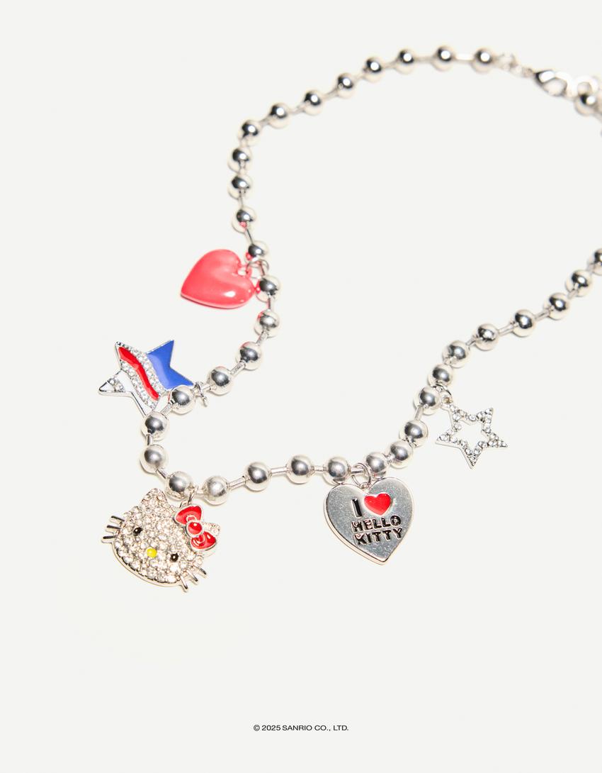 Hello Kitty ketting-Zilver-1