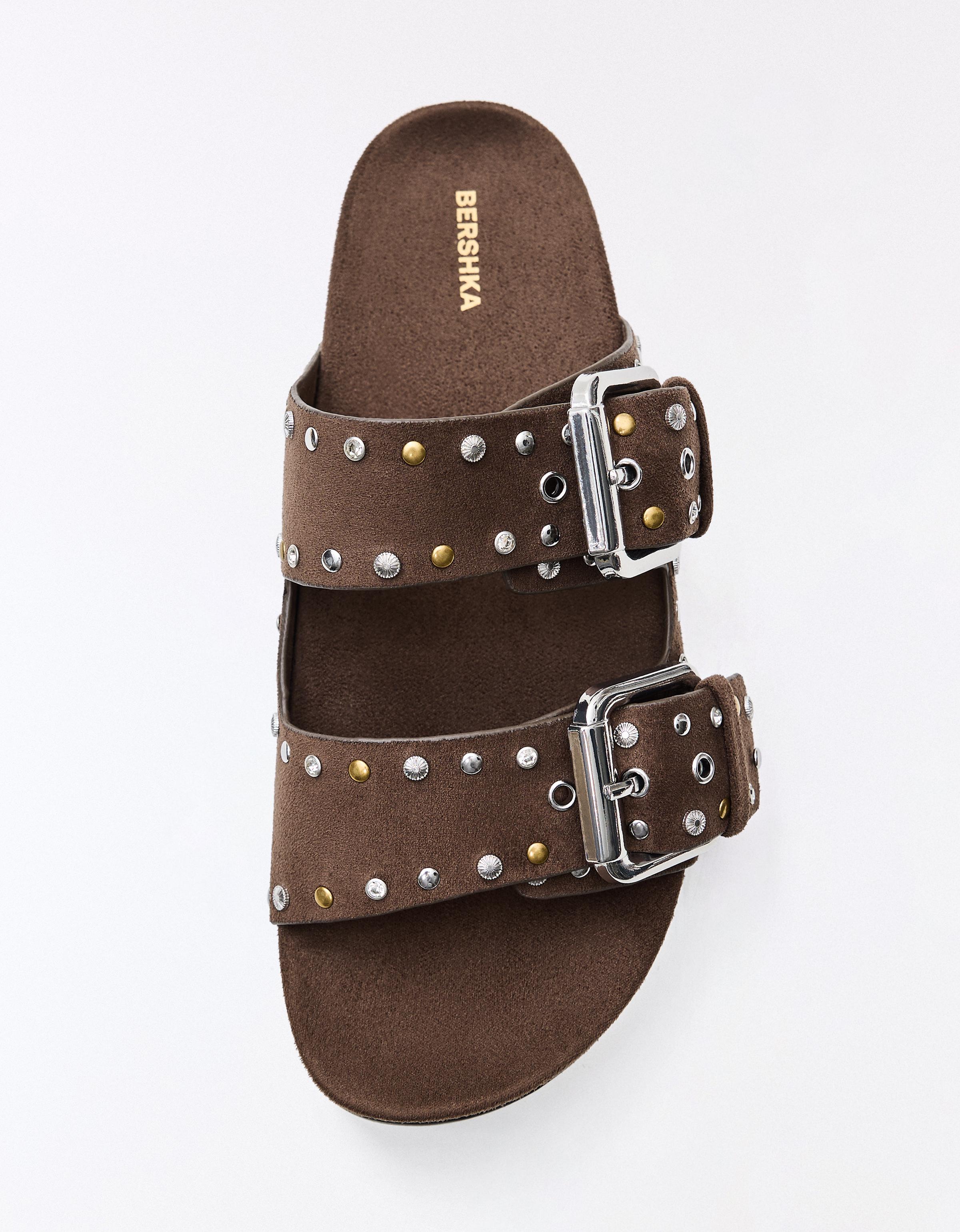 Tokalı düz sandalet - Görsel 31