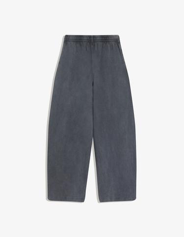 Plush barrel trousers with stoppers — Grey 6