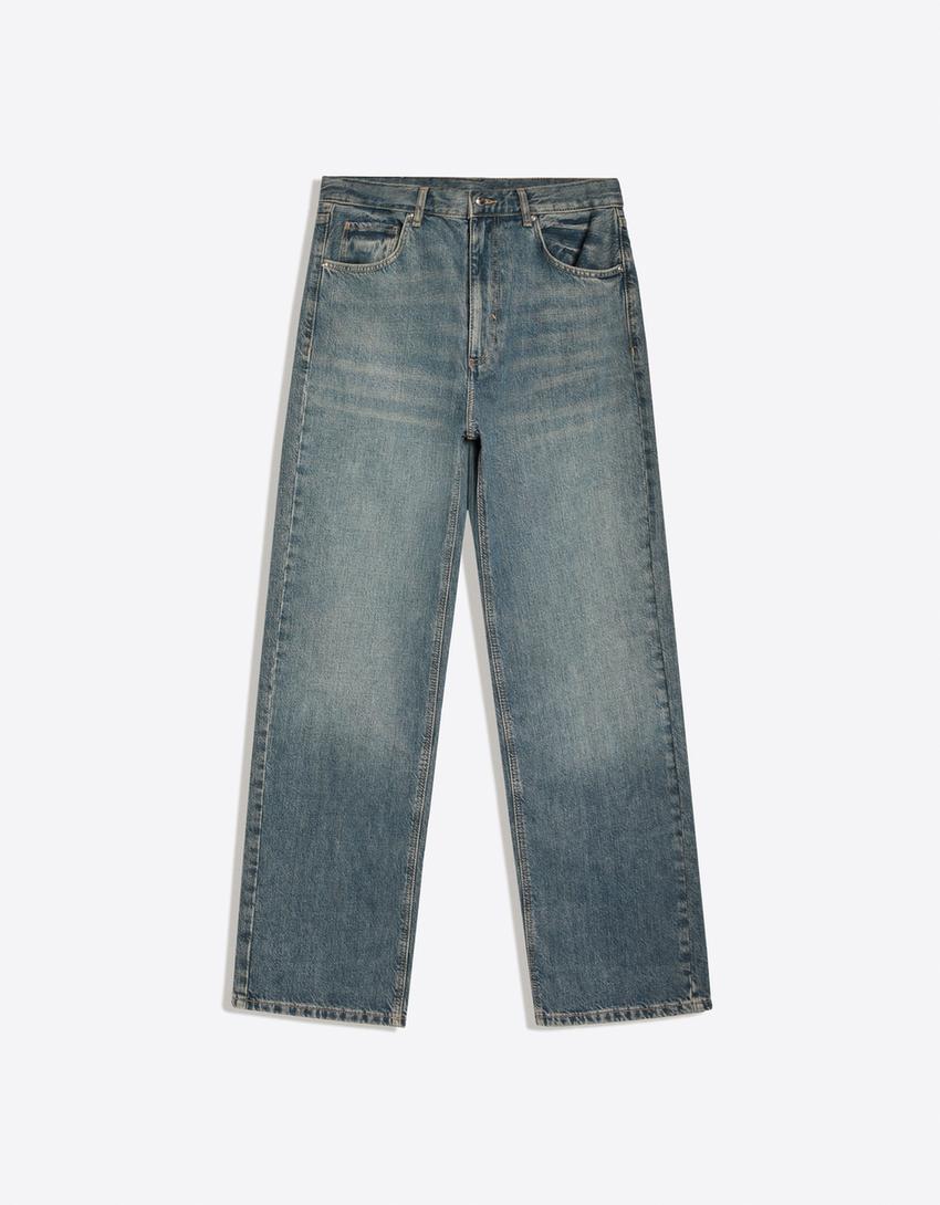Jean baggy fit-Bleu
