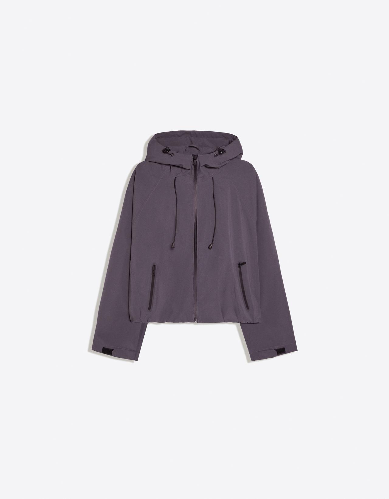 Waterproof & Windproof nylon hood jacket — Graphite