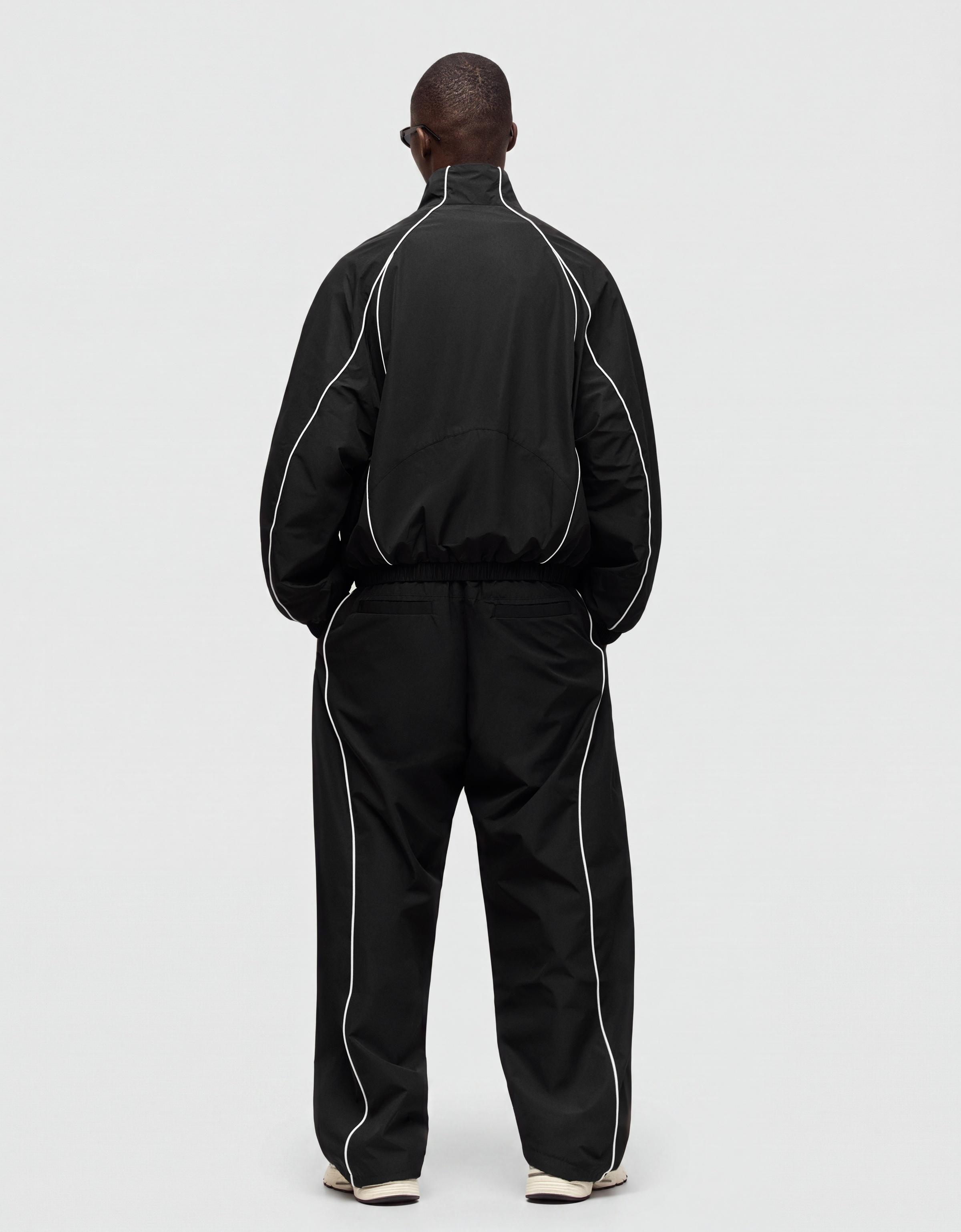 Contrast technical jacket — Black