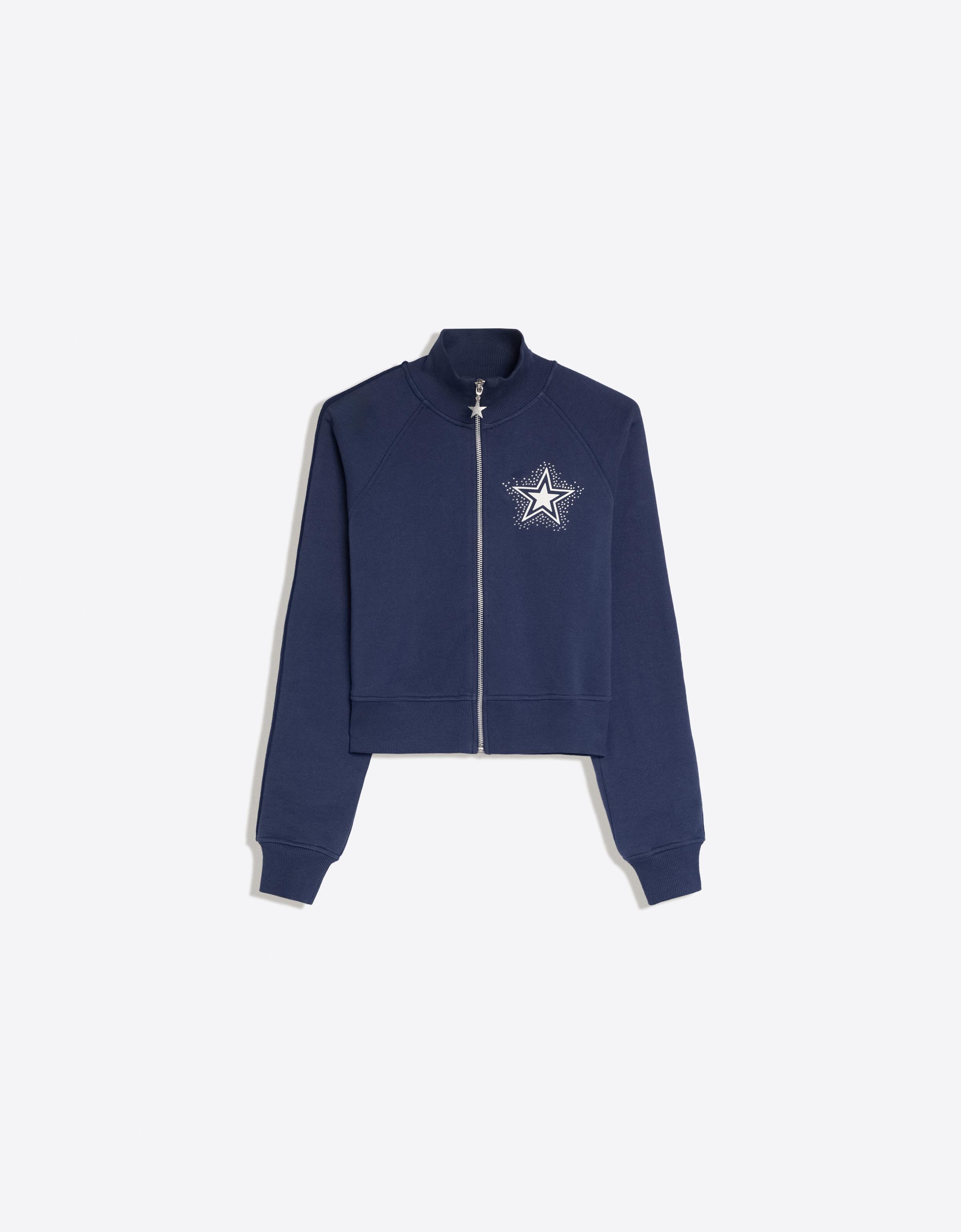 Bershka Bluza Z Suwakiem Dallas Cowboy Cheerleaders Kobieta Granatowy