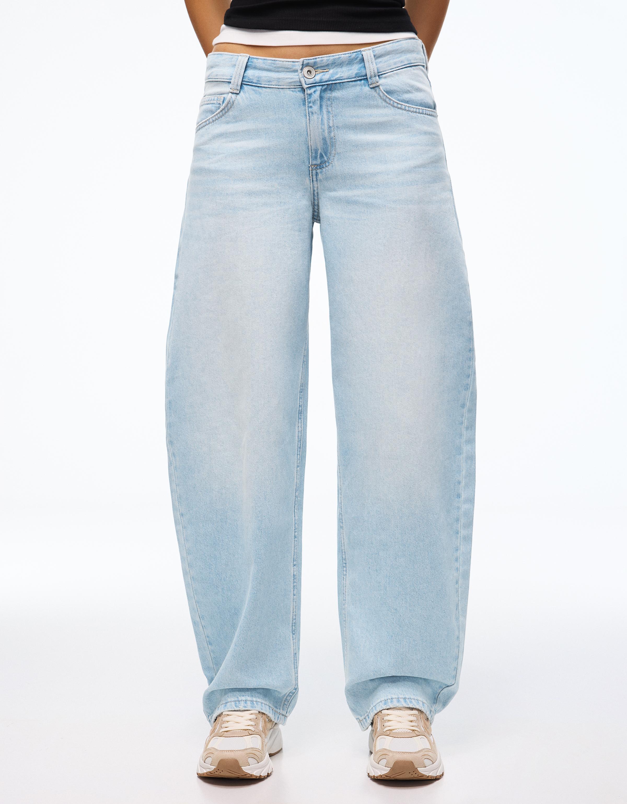 Düşük bel baggy barrel fit jean - Görsel 153