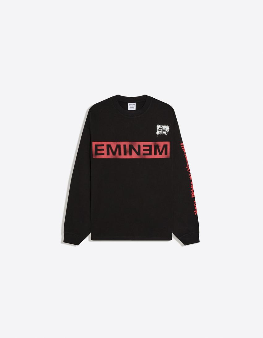 T-shirt à manches longues Eminem-Noir