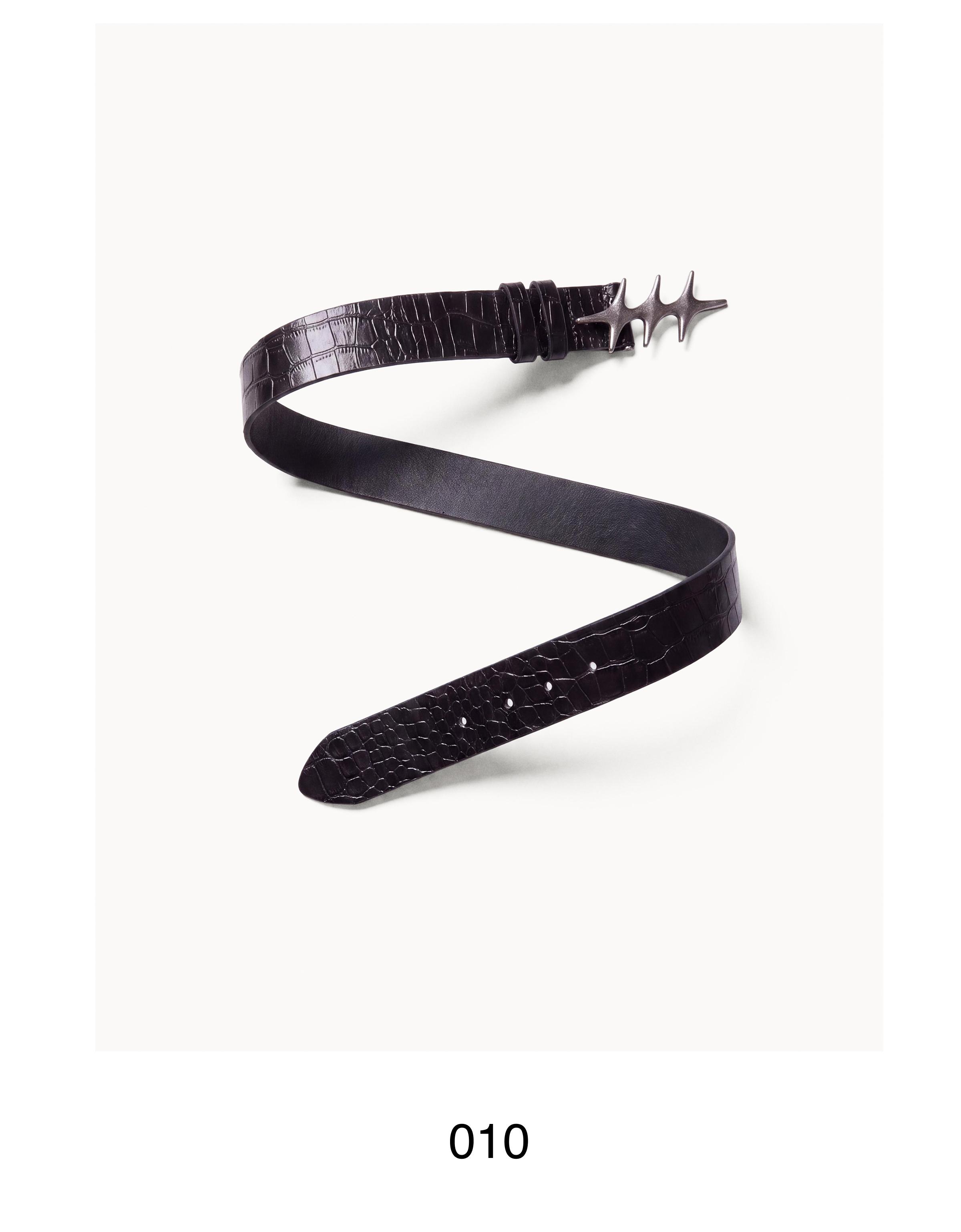 Star buckle belt — Black