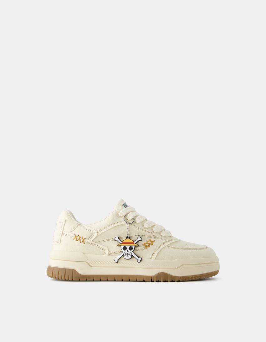 Sneakers skate One Piece avec porte-clés-Sable-0