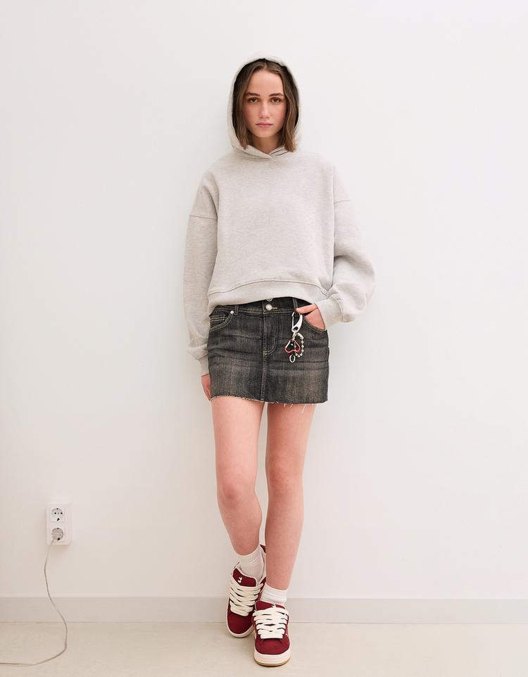 Mini denim şort etek