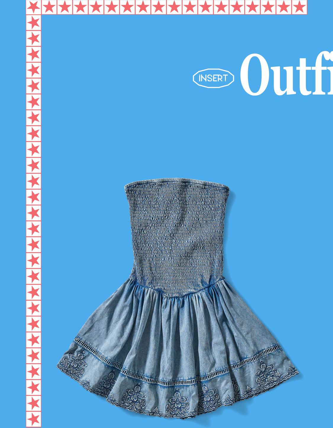 Ruffled mini dress
