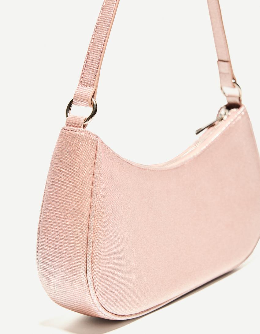 Parıltılı mini çanta-Pembe