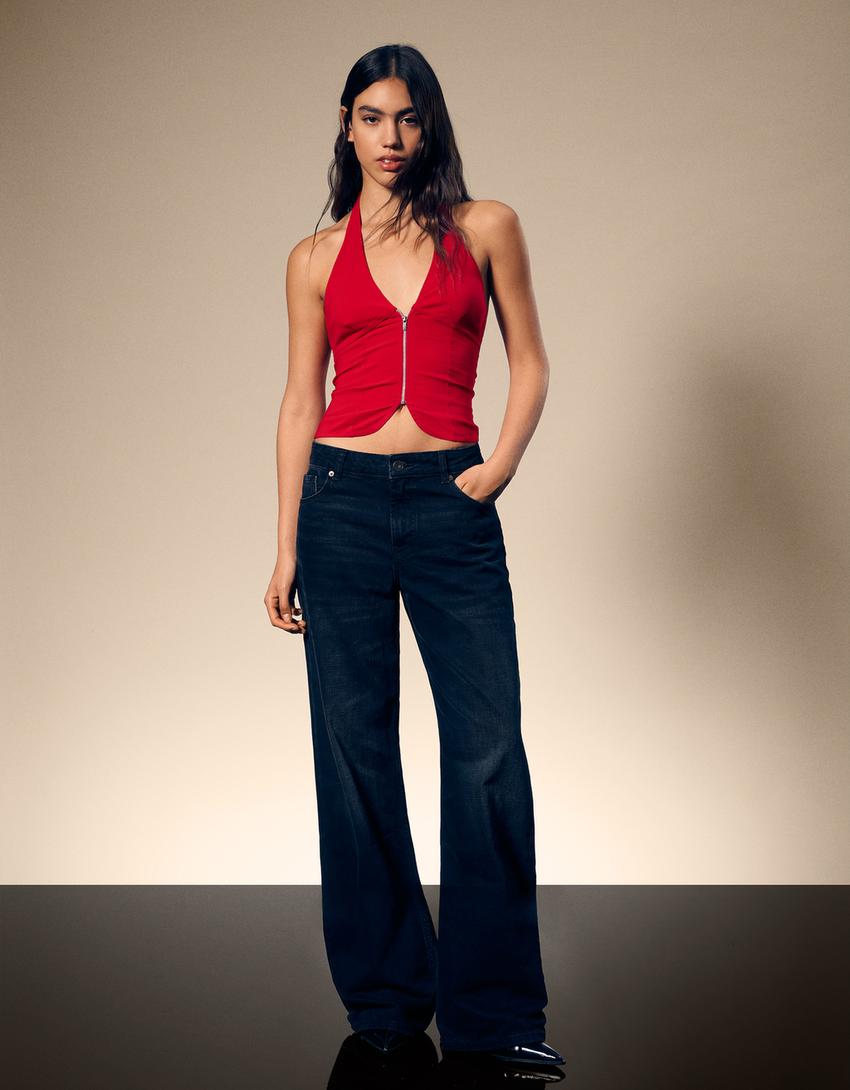 Top halter bengalina-Rojo