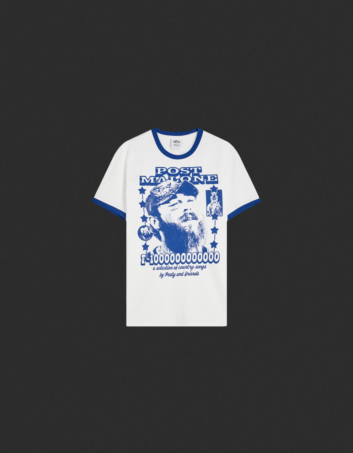 Post Malone print short-sleeve T-shirt