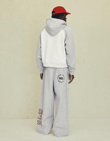 Super baggy patchwork trousers — Grey 2